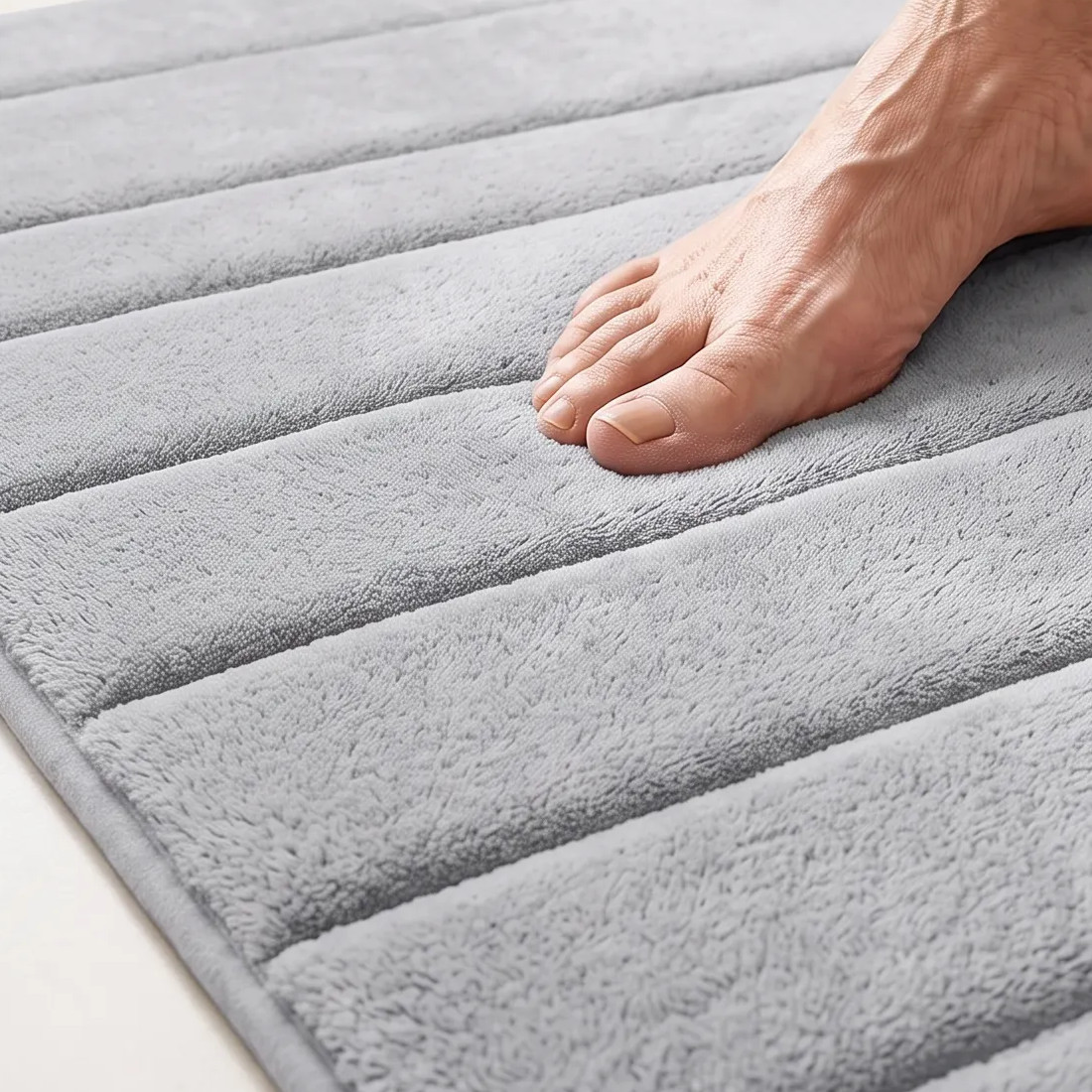 MEMORY FOAM BATH MAT PEDESTAL SET NON SLIP TOILET BATHROOM CONTOUR RUGS 3 PIECE photo 5
