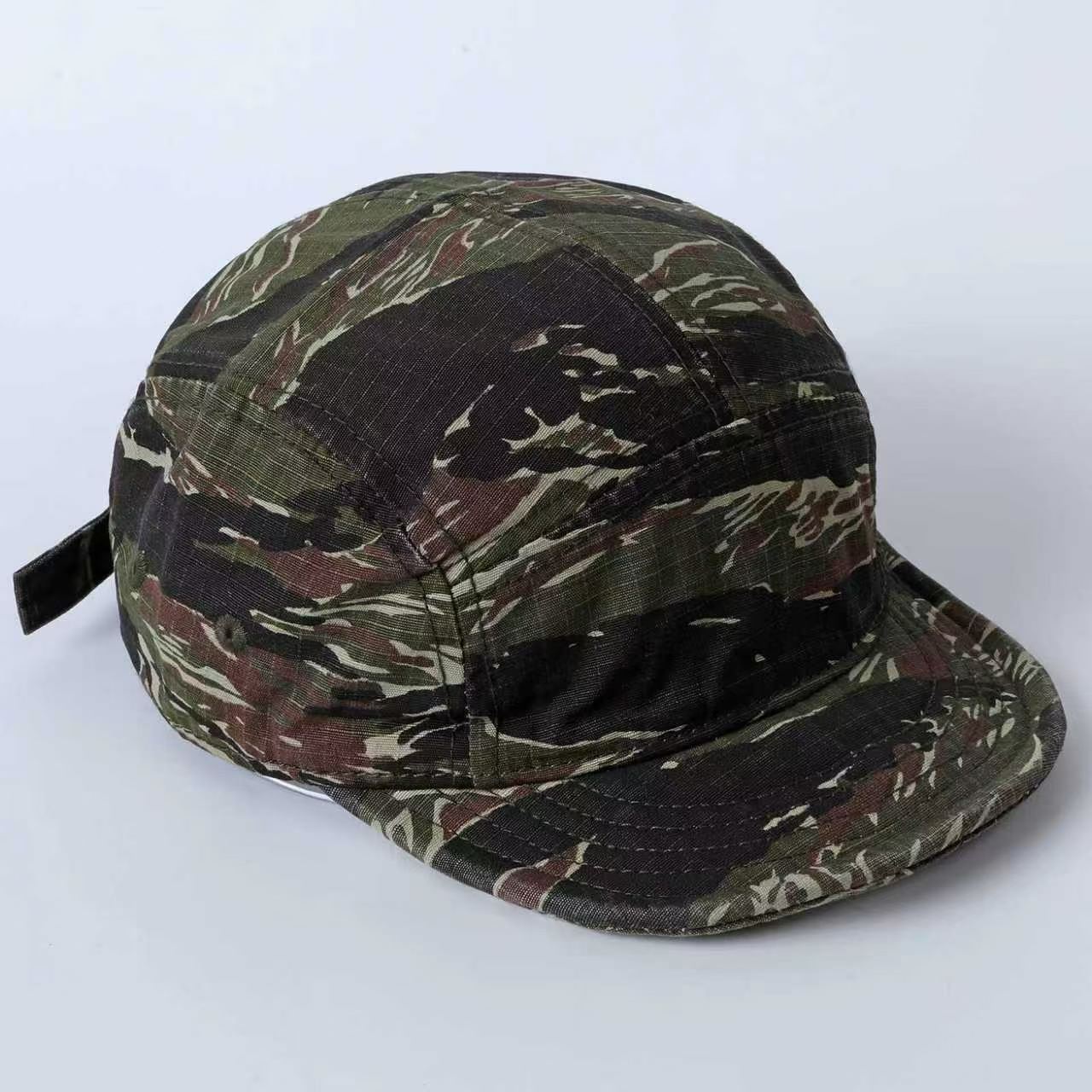 Retro Workwear-style Camouflage Short-brimmed Baseball Cap Suitable For Outdoor Hiking, Daily Commuting And Sun Protection photo 2