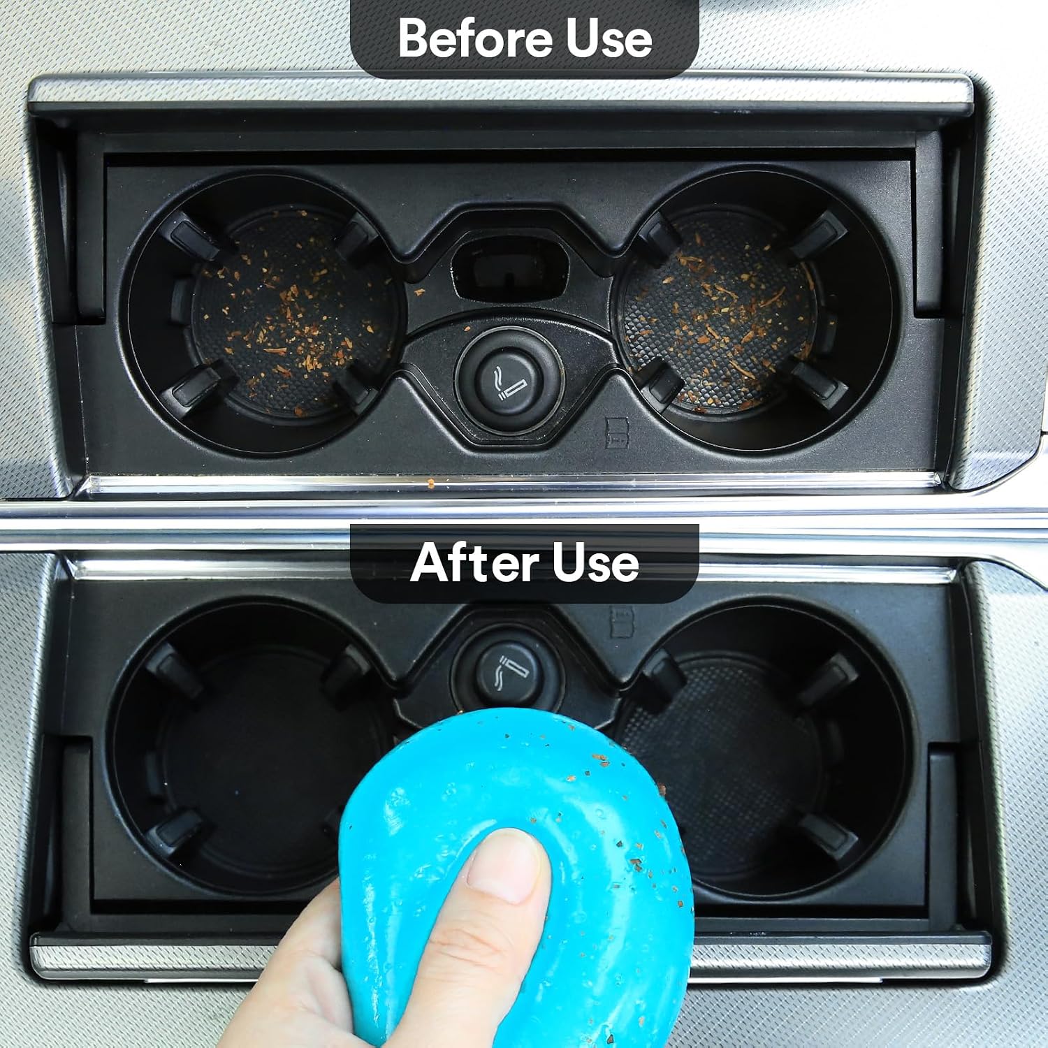 Car Cleaning Gel Putty, Universal Interior Cleaner For Dashboard, Vents, Console, Cup Holders And Hard To Reach Areas photo 3
