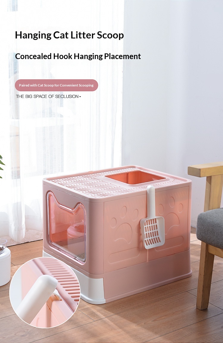 Extra-large Enclosed Drawer-Type Odor-Control Cat Litter Box photo 5