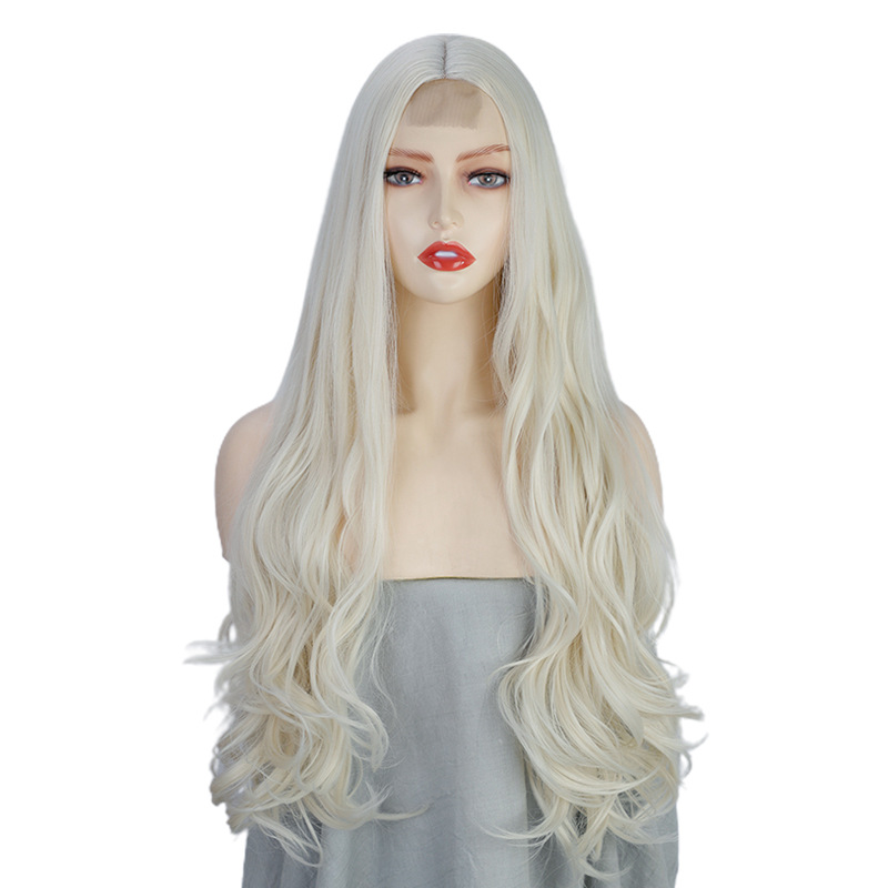 Small Lace Front Lace Chemical Fiber Headgear Long photo 3