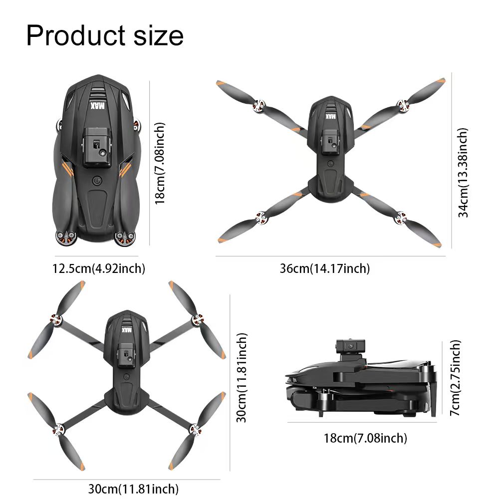 V168Pro Max Drone  8K HD 4.5-inch Screen, With GPS Positioning Function. photo 4