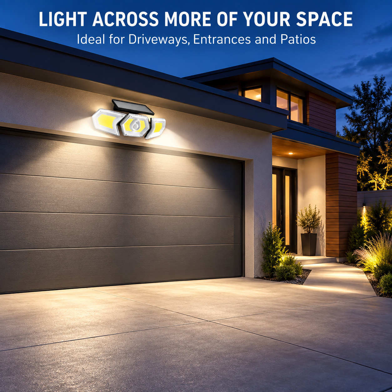 Solar Powered Rechargeable Motion Sensor COB LED Work Light 1200mAh For Auto W774B Battery Street photo 5