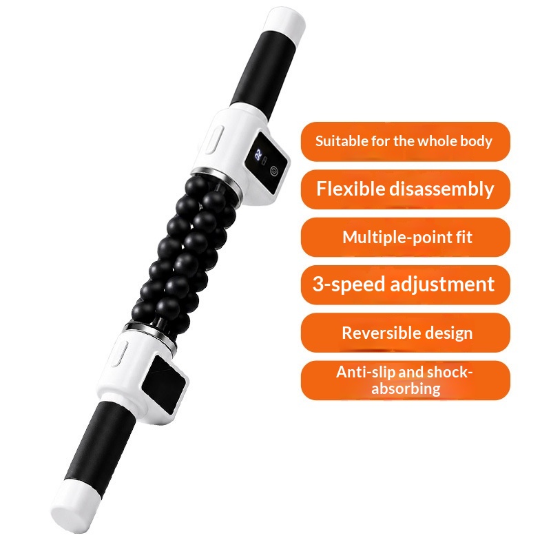 New Massage Stick With Vibrating Rollers For Multi-area Muscle Relaxation, Handheld Roller For Back, Waist, And Leg Massage photo 5