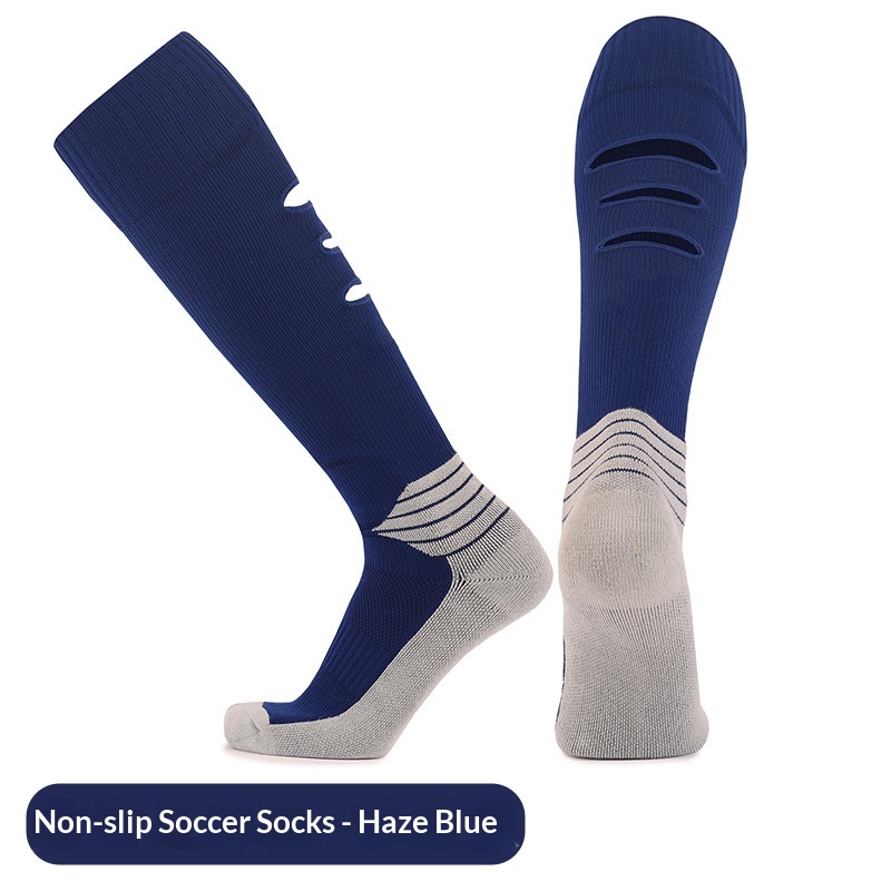 Cross-border Long-tube Sports Socks Thickened Non-slip Towel Bottom Mens Football Training Socks Sweat-absorbent Breathable Professional Football Socks photo 2