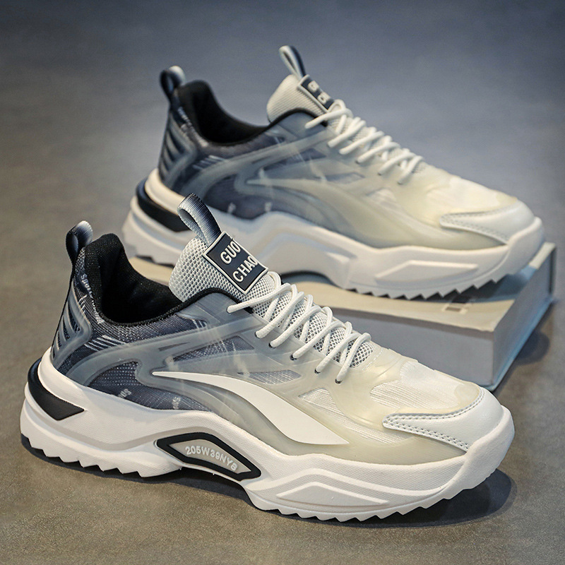 Lace-up Dad Shoes Fashion Thick-soled Sports Shoes Casual Breathable Sneakers For Men photo 6