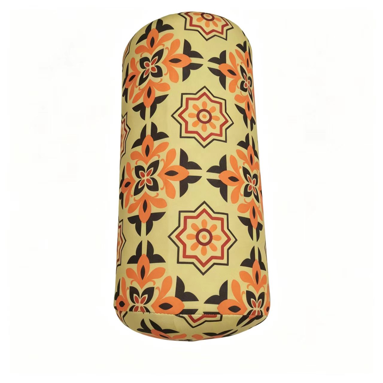 Memory Foam Bolster Pillow Moroccan Ethnic Geometric Cylinder Neck Roll Cushion Lumbar Support For Home Decor photo 1