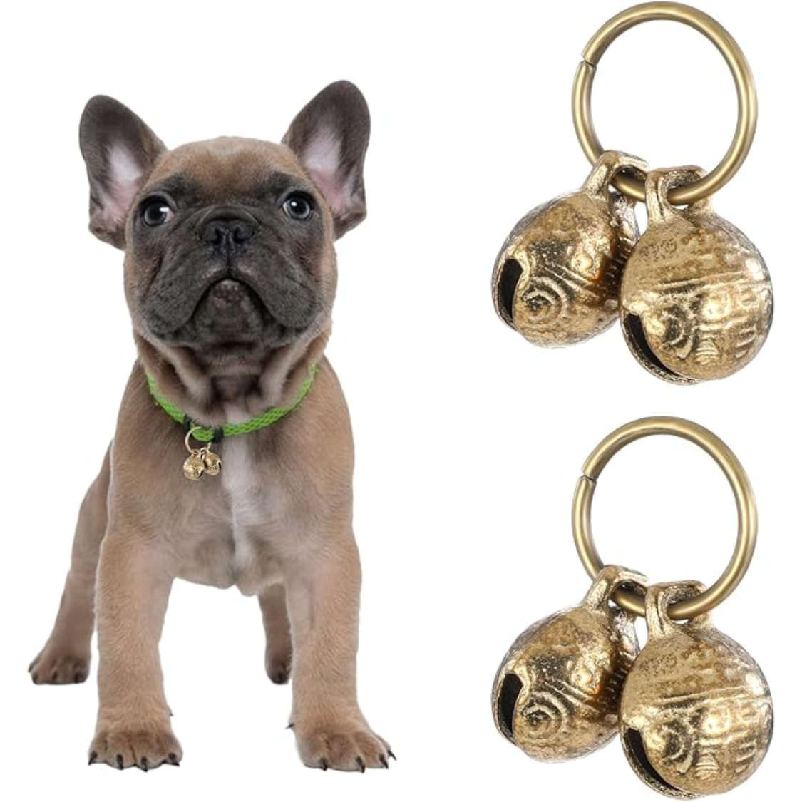 Copper Bell For Dog Collar, 4 PCS Brass Dog Bells Extra Loud Collar Bell For Pet Tracking Anti Lost Training Pets Pendant Accessories Anti Theft Bells For Little Dogs photo 1