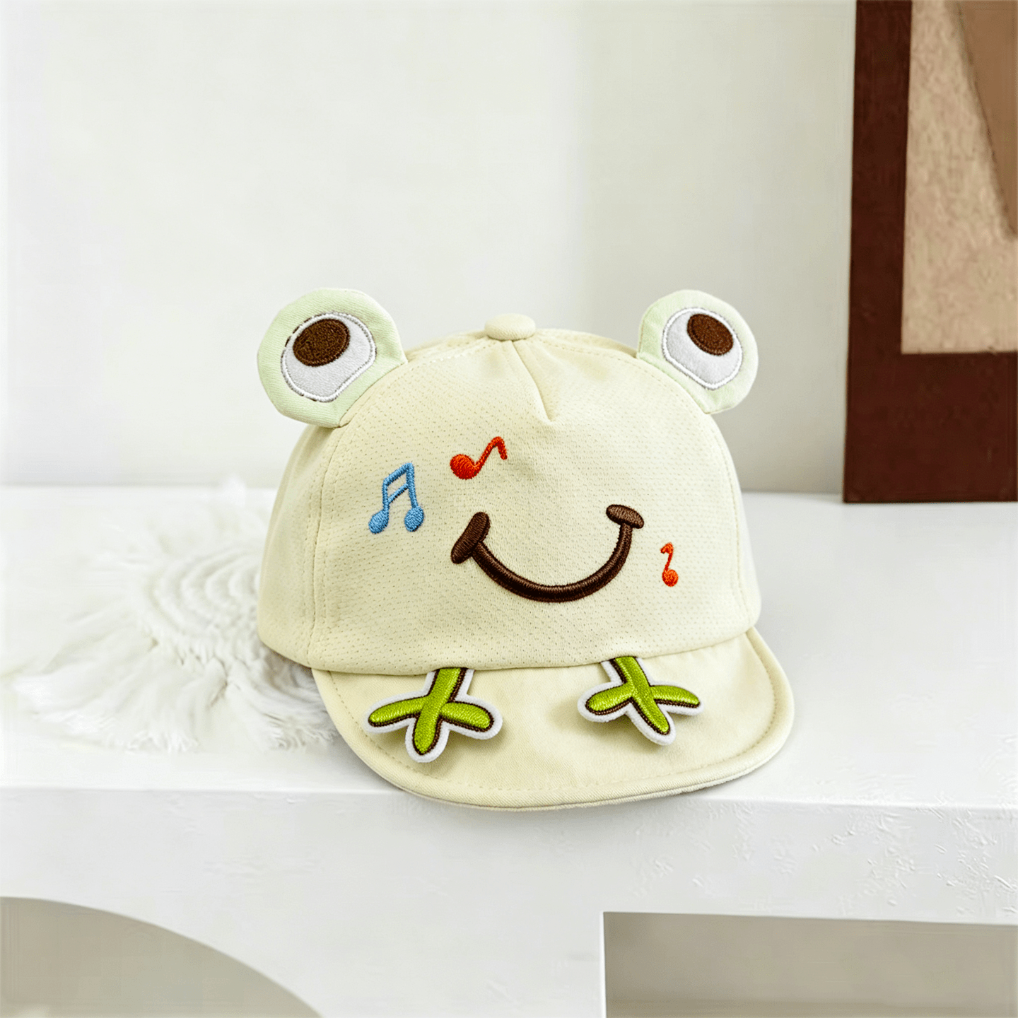 The New Boys And Girls' Musical Frog Soft-top Cute And Playful Baseball Cap Is Suitable For Children Aged 0-3 For Outings. photo 4