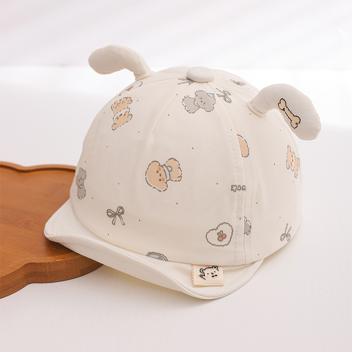 Summer Children's Model Breathable Dog Decoration Round-top Soft Brim Sun Protection Headgear With Refreshing Childlike Style Baseball Cap For Daily Use photo 2