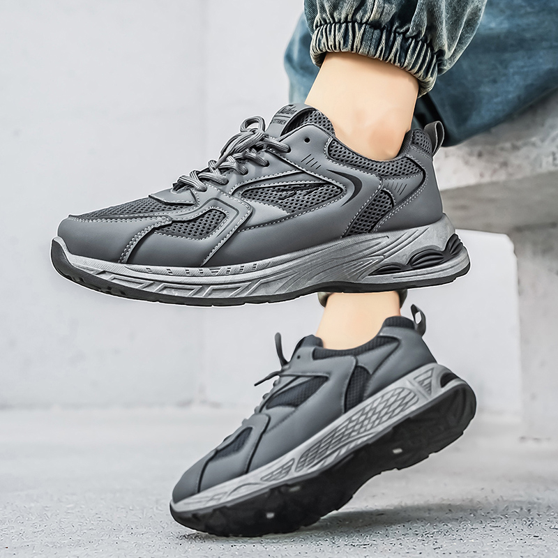 2026 New Summer Men's Shoes, Breathable Mesh Sneakers For Men, Trendy Versatile Platform Sole Casual Dad Shoes photo 4