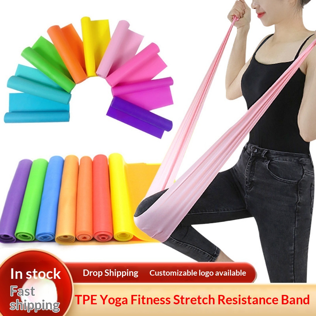 Yoga Elastic Band Pull Band Sports Fitness Resistance Band Hip Fitness Stretching Training Stretching Band Tpe Pull photo 1