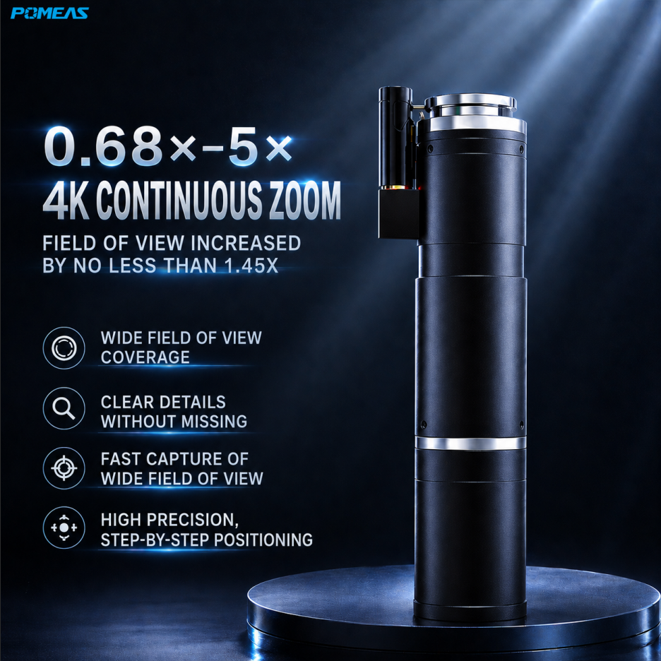 4K Coaxial Zoom Lens 0.68X-5X For 1inch Sensor Semiconductor Wafer Inspection 2.8um Resolution High-end Machine Vision photo 5