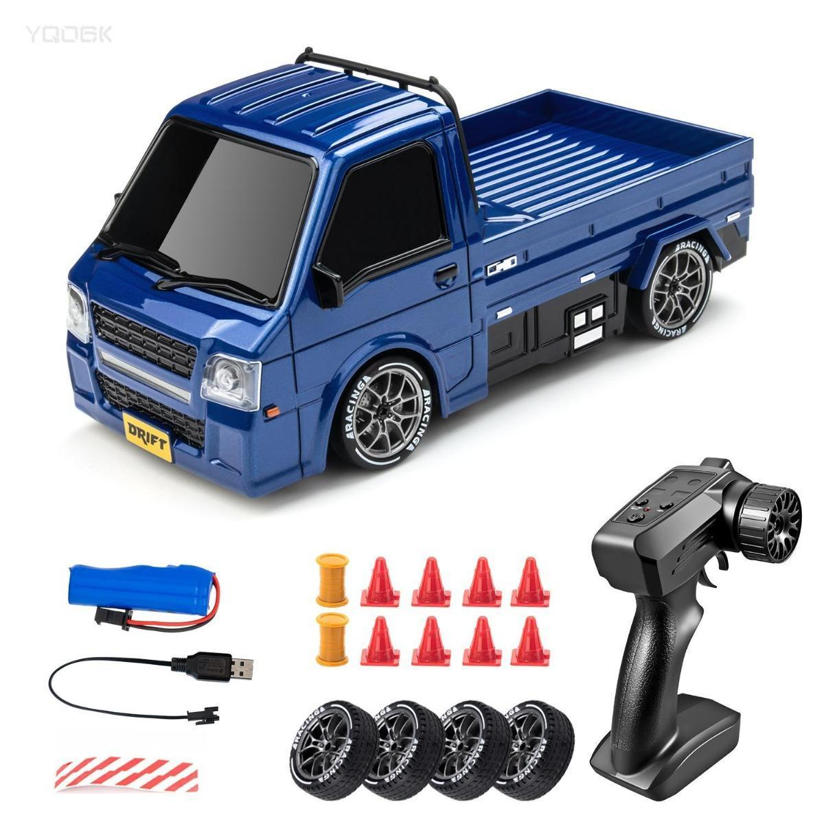 Scale 2.4GHz 4WD Remote Control RC Drift Car  High Speed LED Lights Drift Tires Kids  Toy For Indoor  & Outdoor Play Easter Gift RC Cars photo 3
