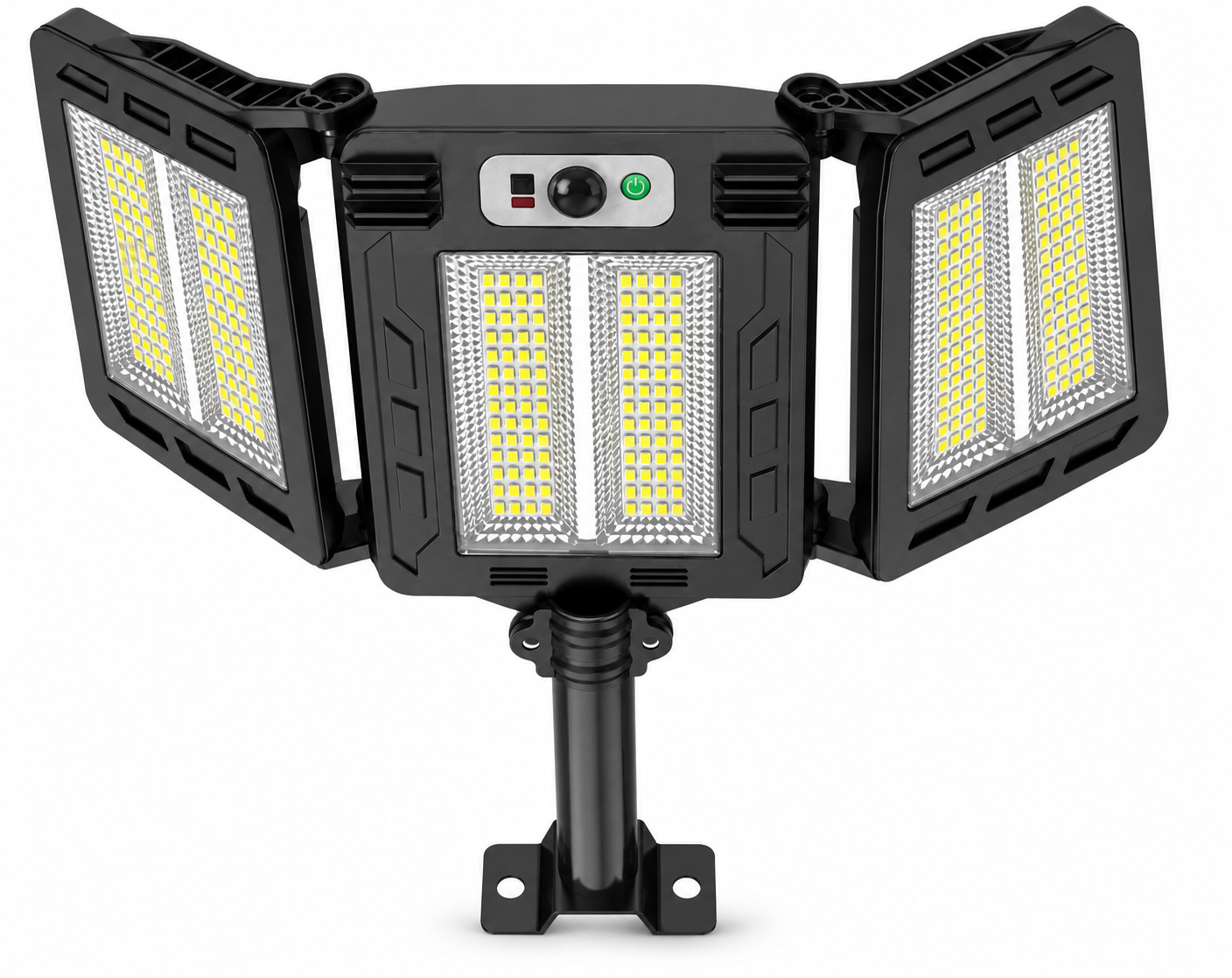 Solar Powered Rechargeable Motion Sensor LED Work Light 3000mAh For Auto W785 2 Battery Street photo 1