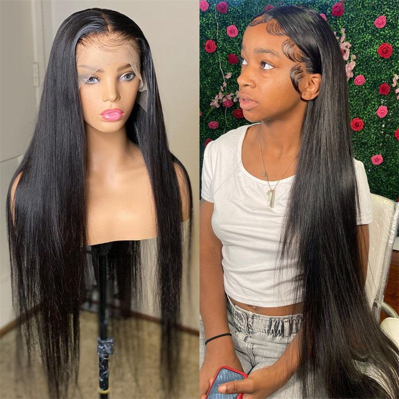 Black Long Straight Hair Chemical Fiber Headband photo 4