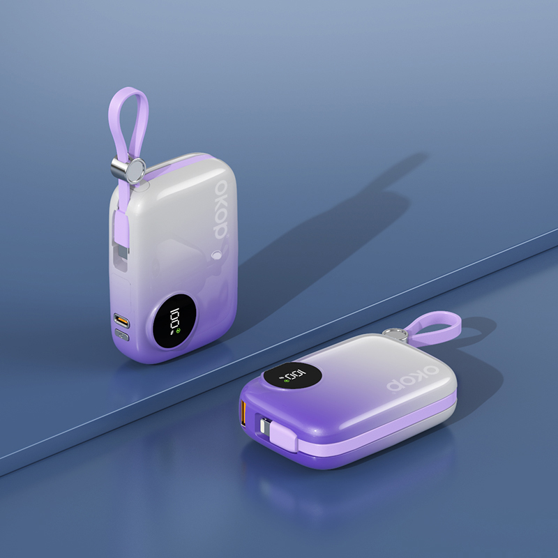 KP-718 Best-selling 10,000mAh Power Bank With Digital Display And Fast Charging High Capacity Portable Design In Stock photo 2