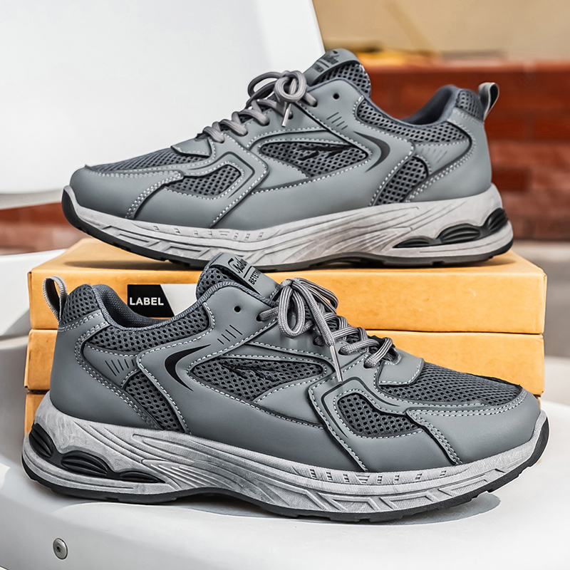 2026 Summer New Arrival Men's Shoes, Breathable Mesh, Trendy & Versatile, Thick Sole Casual Athletic Dad Shoes photo 1