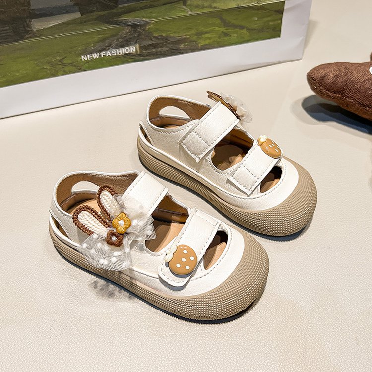 Girl Baby Cute Pendant Sandals Summer New Children's Princess Shoes Baotou Little Girl Soft Soled Shoes photo 1