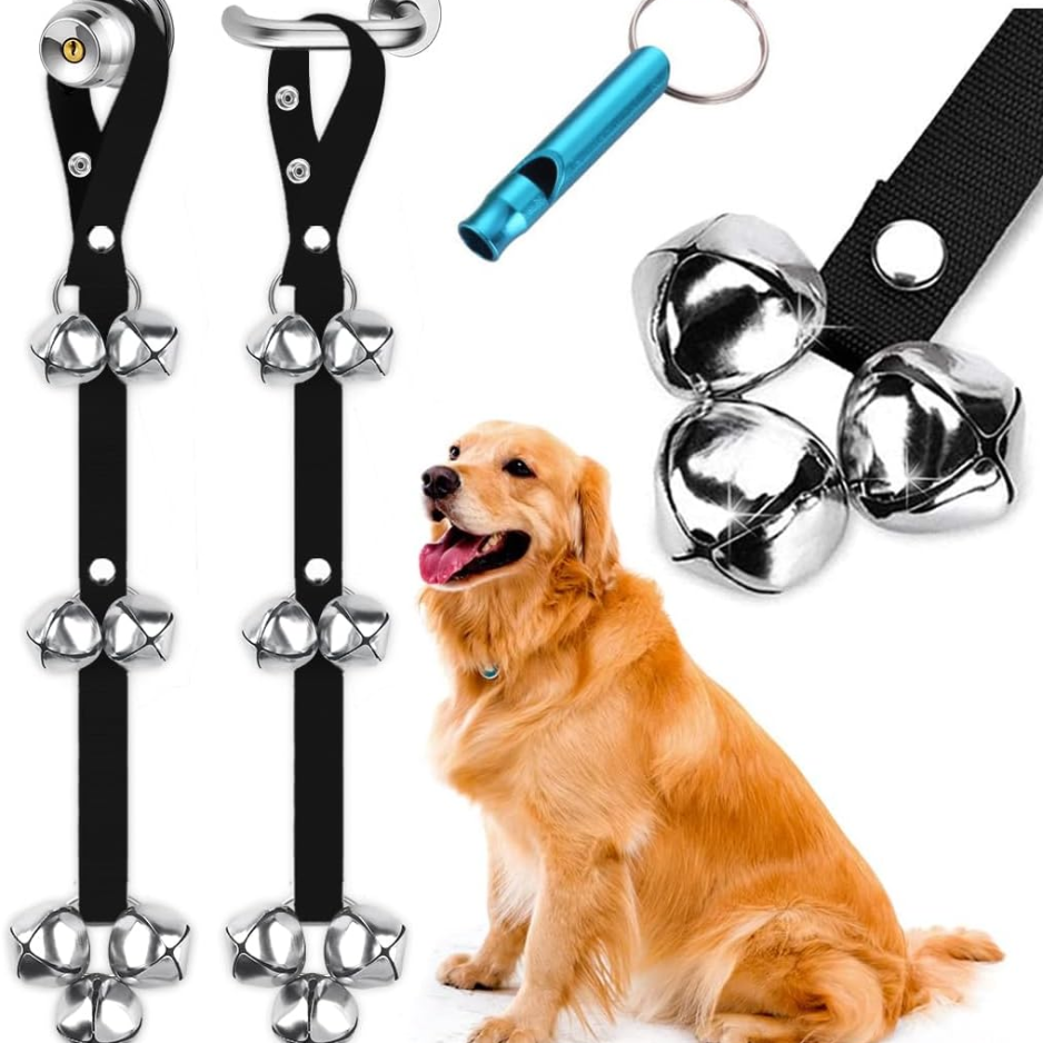 2PCS Dog Doorbells For Potty Training, Adjustable Puppy Training Bells, Extra-Large Loud Door Bells For Dogs photo 1