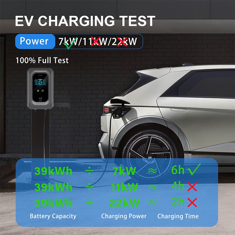 32A 7kW EV Charger Type 2 Smart Electric Car Charging Station 5m Cable APP Card photo 8