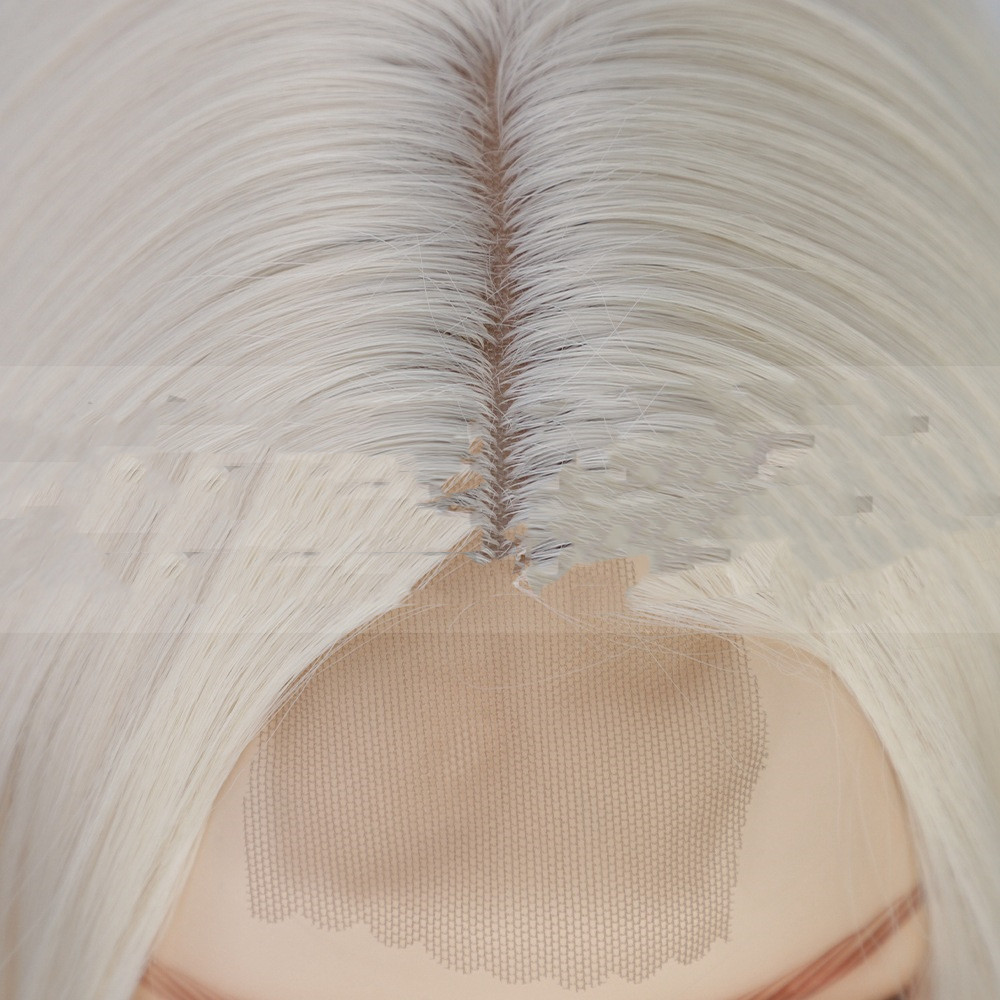 Small Lace Front Lace Chemical Fiber Headgear Long photo 2