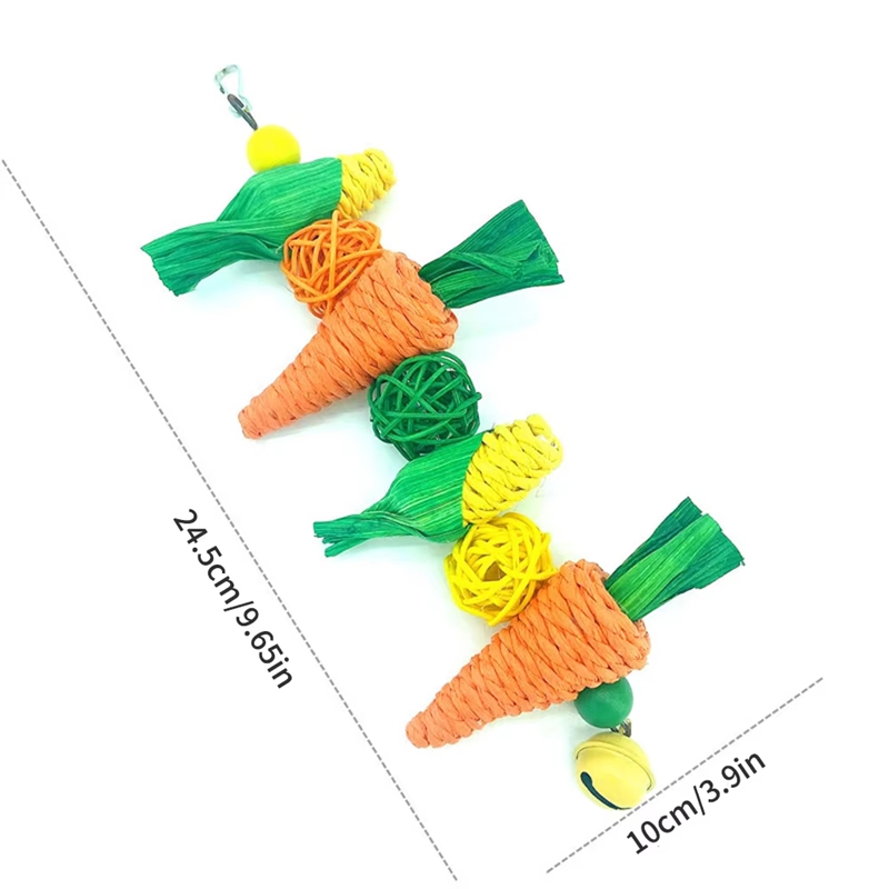 Parrot Toy Hanging Perch Climb Playing Equipment Cage Accessories Bird Bite Toy For Parakeets Macaws Cockatiels Lovebird Finches, photo 6