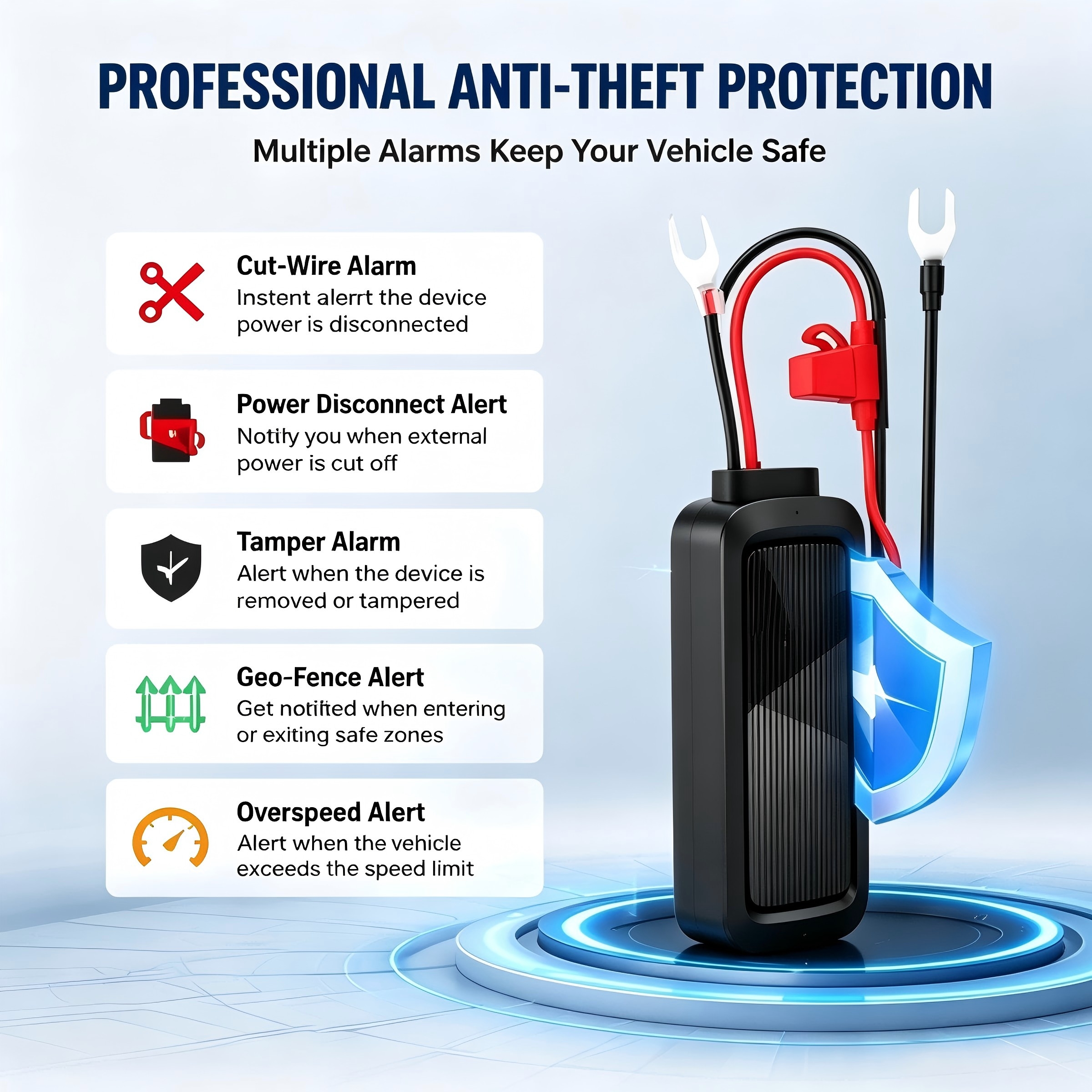 4G GPS Tracker For Car Motorcycle Truck Van Real Time Vehicle Tracking Anti Theft Cut Wire Alarm Subscription Required photo 5