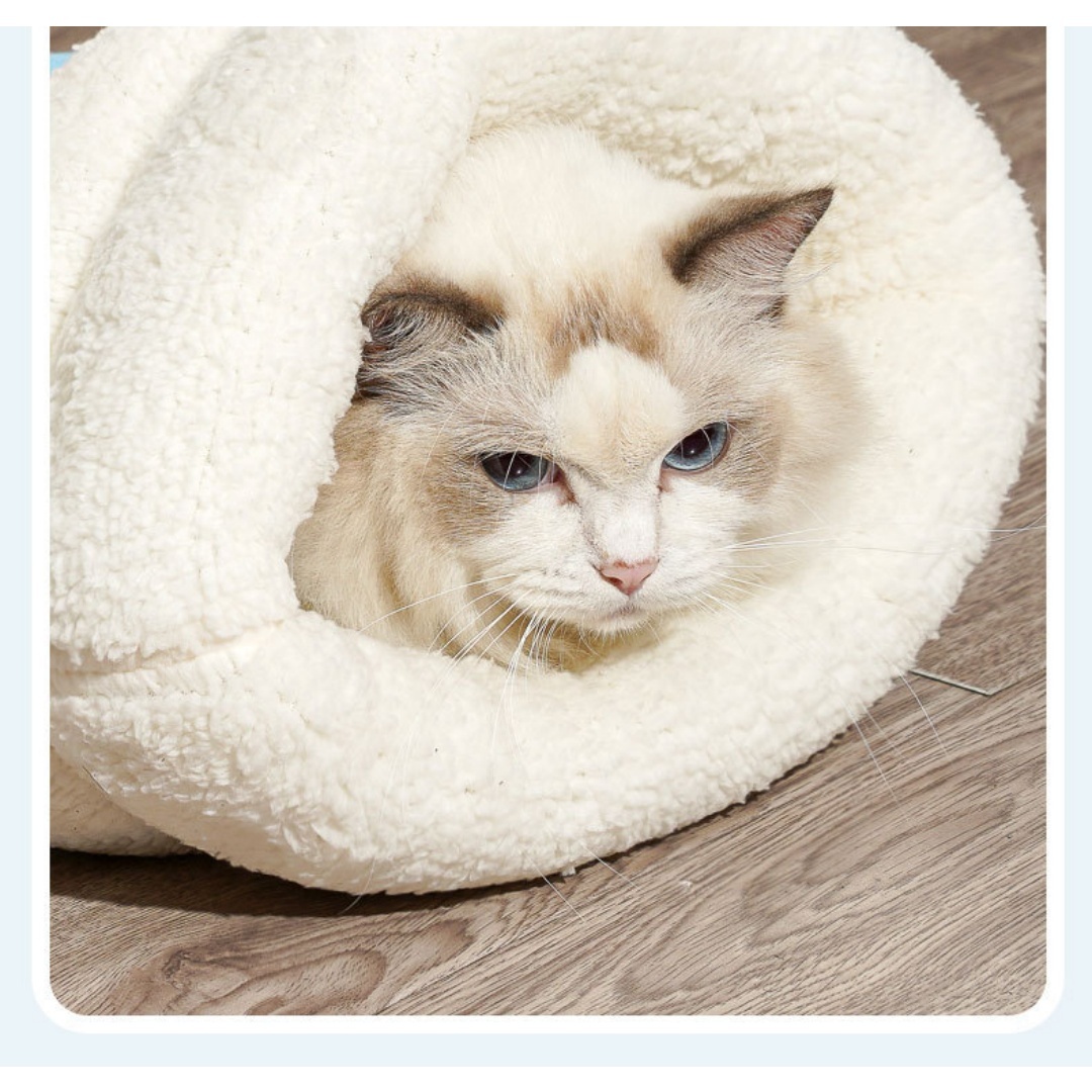 Thickened Cute Cartoon Enclosed Cat Sleeping Bag For Autumn Winter photo 6