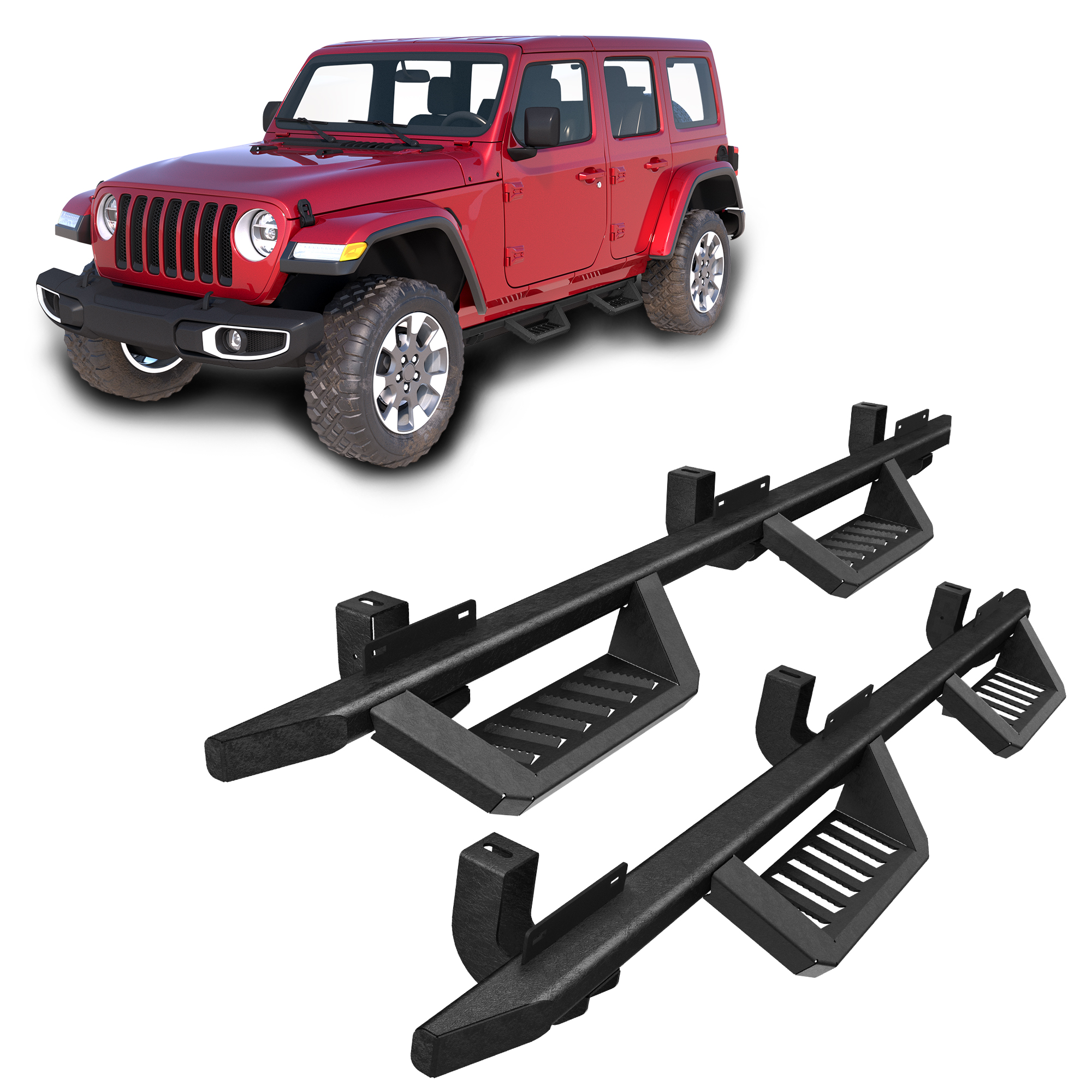 Running Boards For 18-26 Wrangler JL photo 1