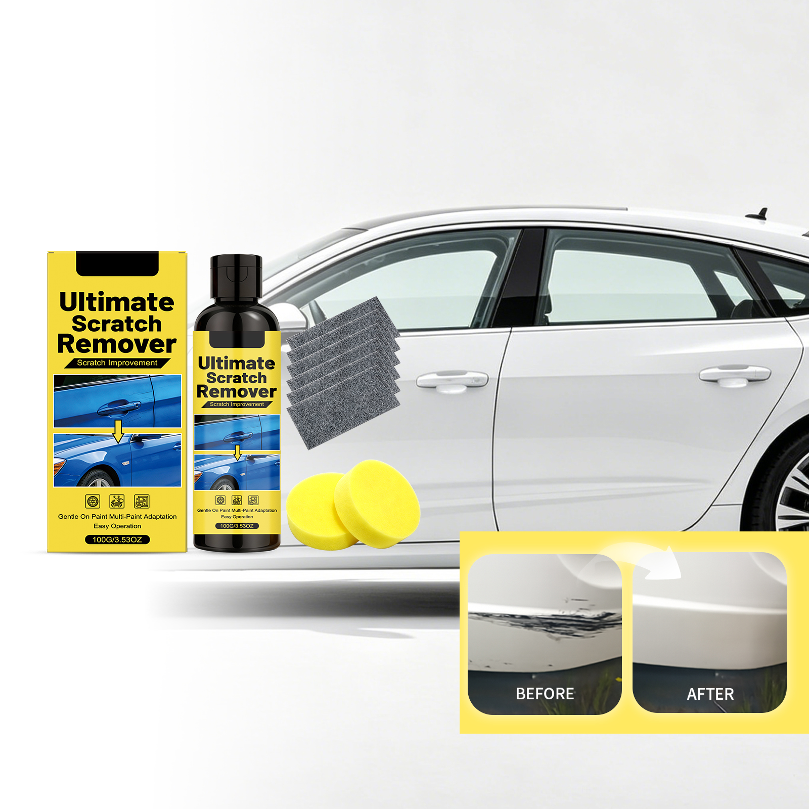 Car Scratch Repair Kit, Paint Swirl Scuff Touch Up Polishing Set For Auto Detailing photo 1