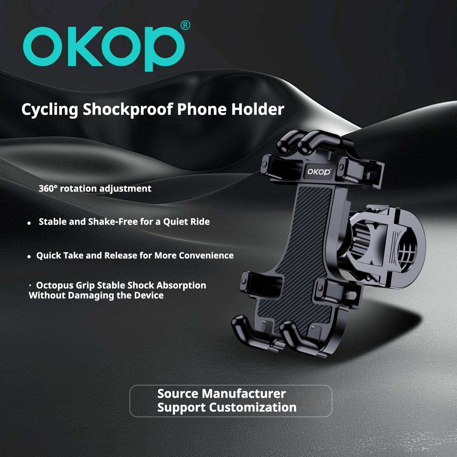 KP-938 Best-Selling Bicycle Vehicle Phone Mount 360-Degree Adjustable Navigation Holder In Stock photo 2