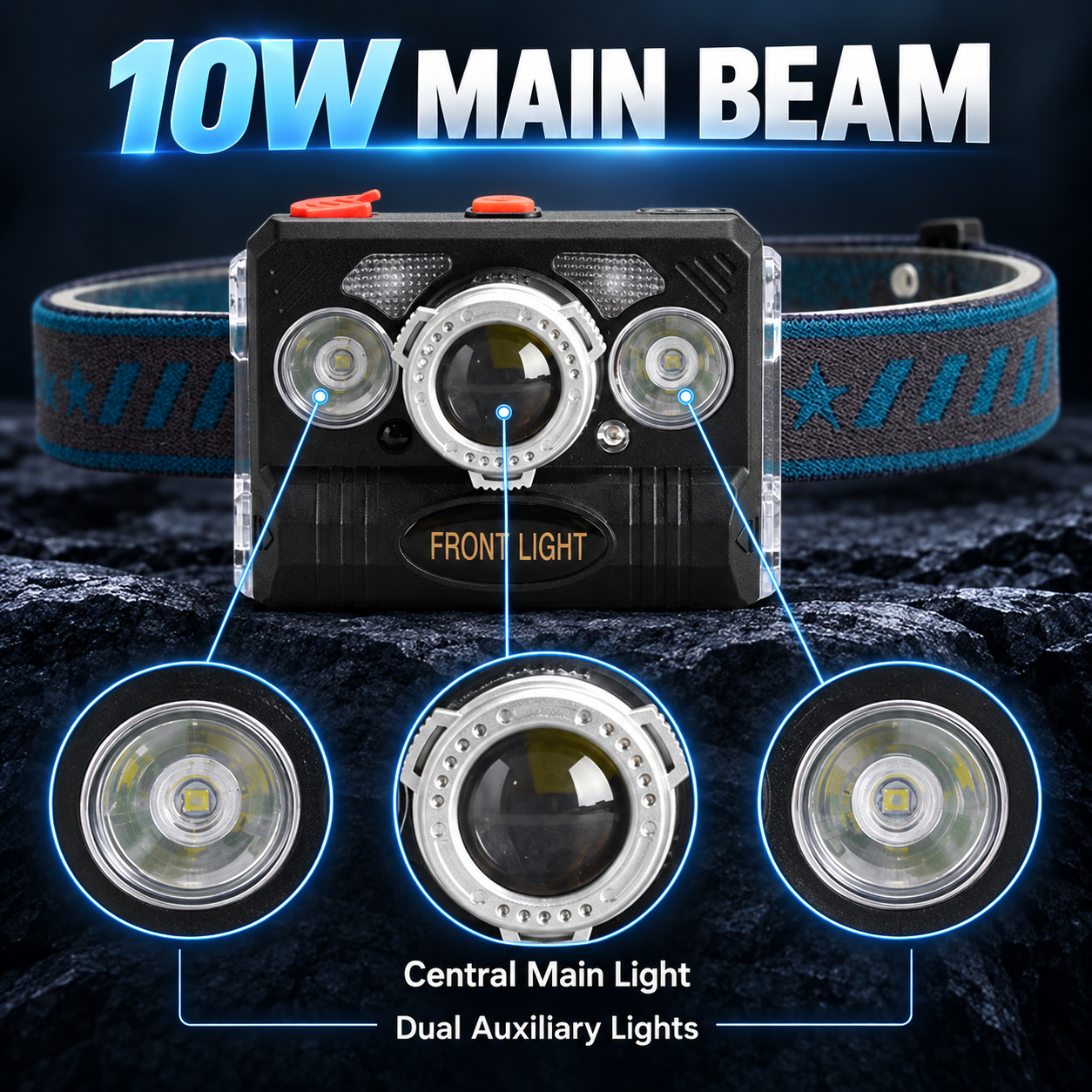 Rechargeable Motion Sensor Zoomable Battery Display LED Work Light 10W Type C W658 4 Hour photo 3
