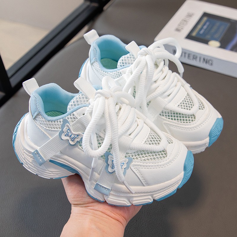 2026 Summer Hot-selling Baby Girls Mesh Dad Sneakers, Breathable Soft Sole Lightweight Comfortable Sports Shoes photo 2