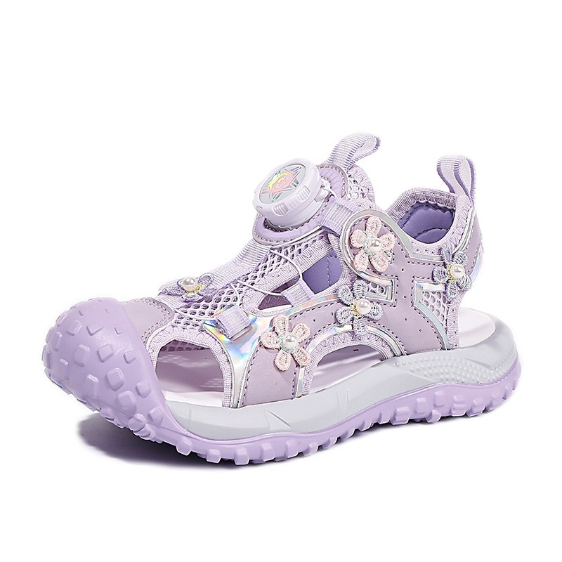 2026 Summer New Girls Closed-Toe Sandals, Kids Soft Sole Non-Slip Beach Shoes, Girls Sports Sandals photo 4