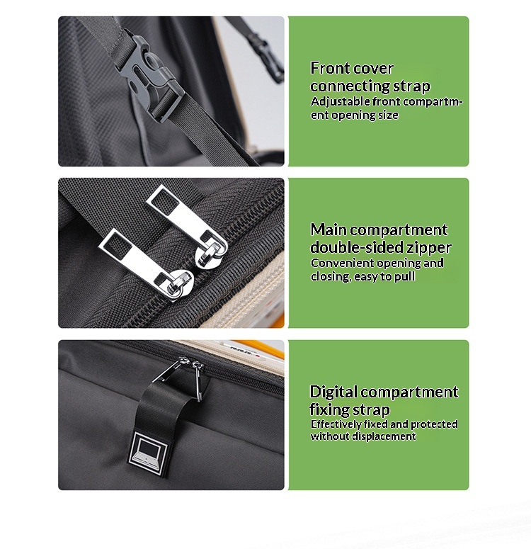18 Inch Front Open Boarding Case, Contrasting Color Travel Suitcase, 19 Open Box, Leather Suitcase, Multifunctional Suitcase photo 4