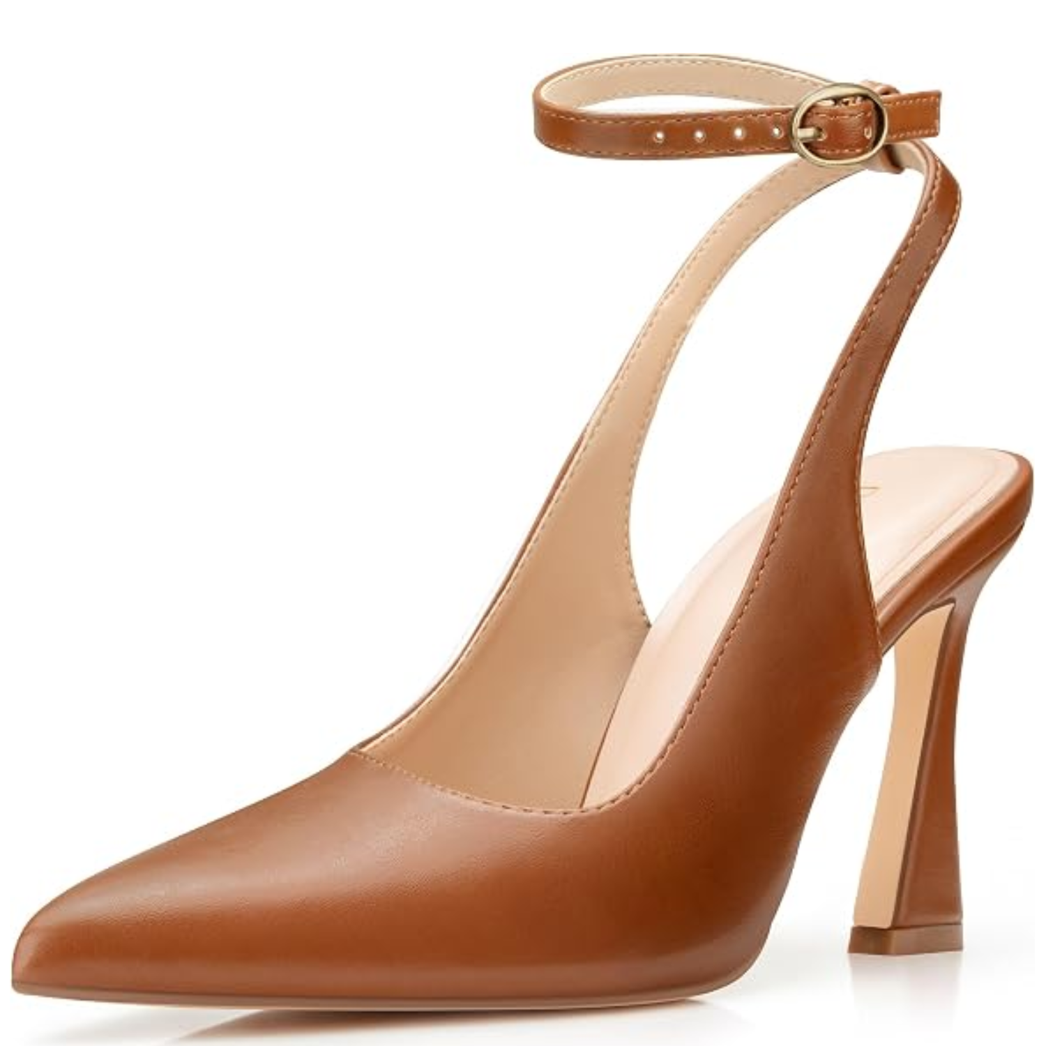 Womens Pointed Closed Toe Heels Stiletto Slingback High Heel For Women Dressy Pumps For Wedding And Office Work Or Going Out photo 1