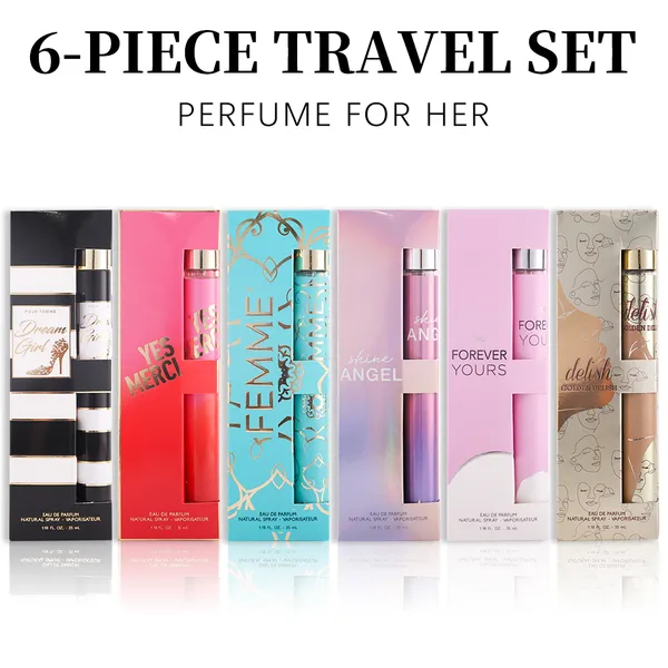6pcs Women's Eau De Parfum Travel Set - Long-Lasting, Refreshing Fragrance In 6 Unique Scents - Ideal For Daily Use, Dates photo 5