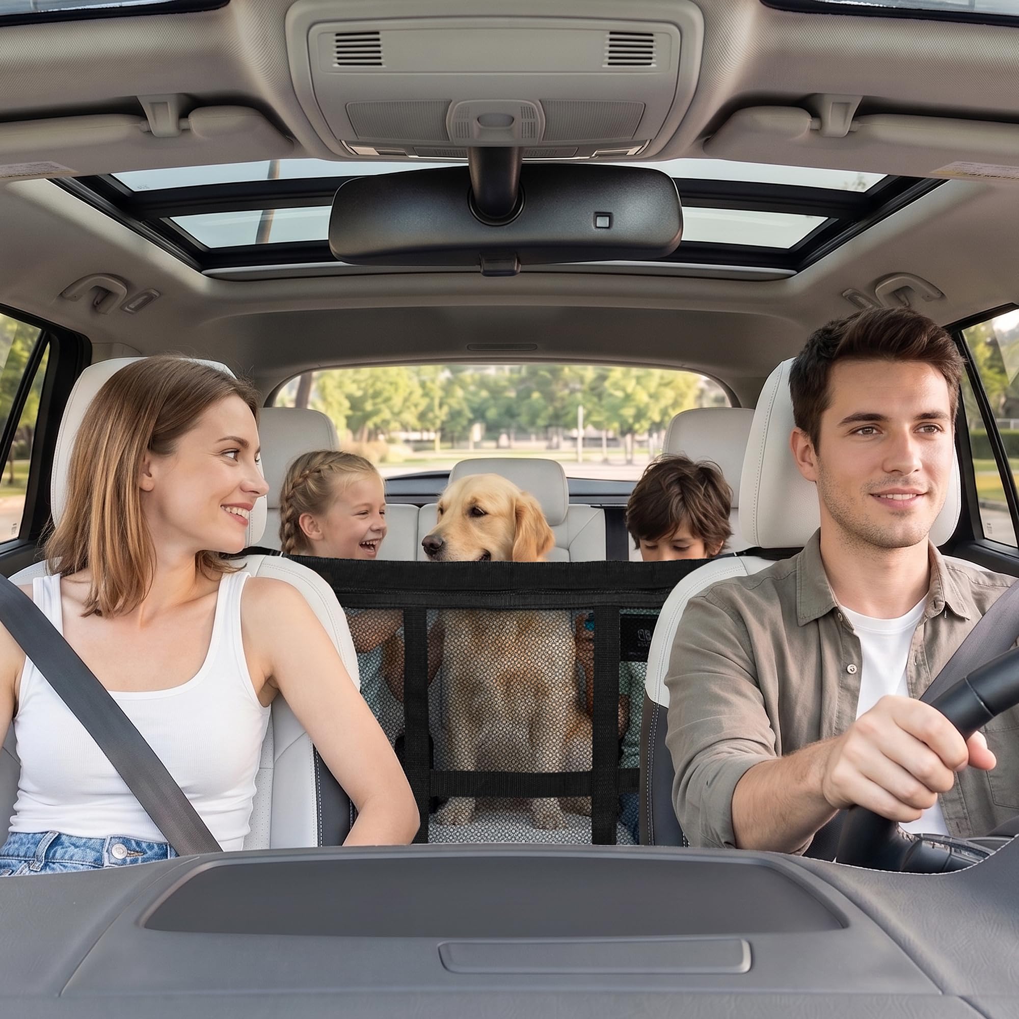 Dog Car Barrier For Sedans SUVs Trucks, Double-Layer Mesh, Easy Install photo 2