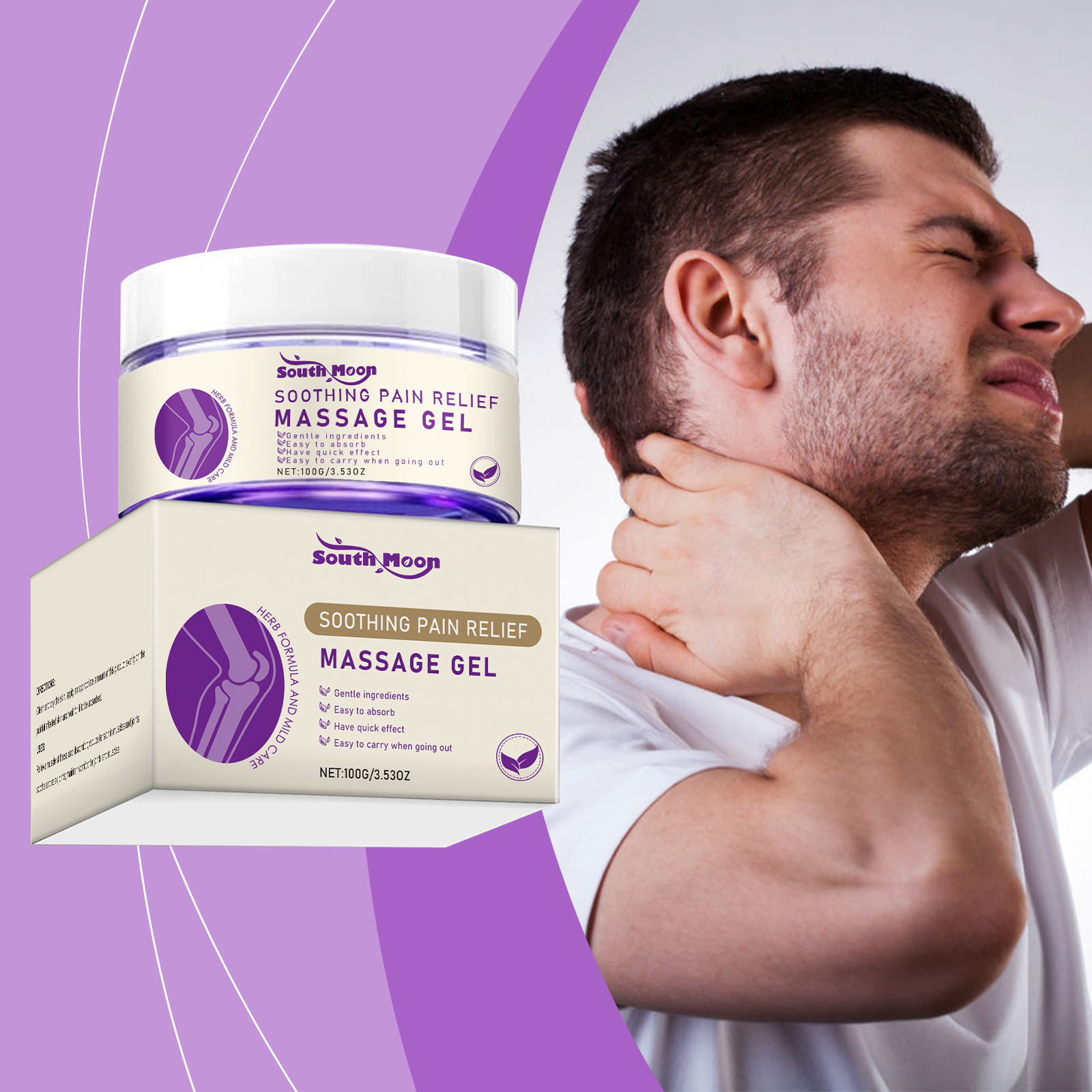 Calming Massage Gel 1 00g 1box photo 8