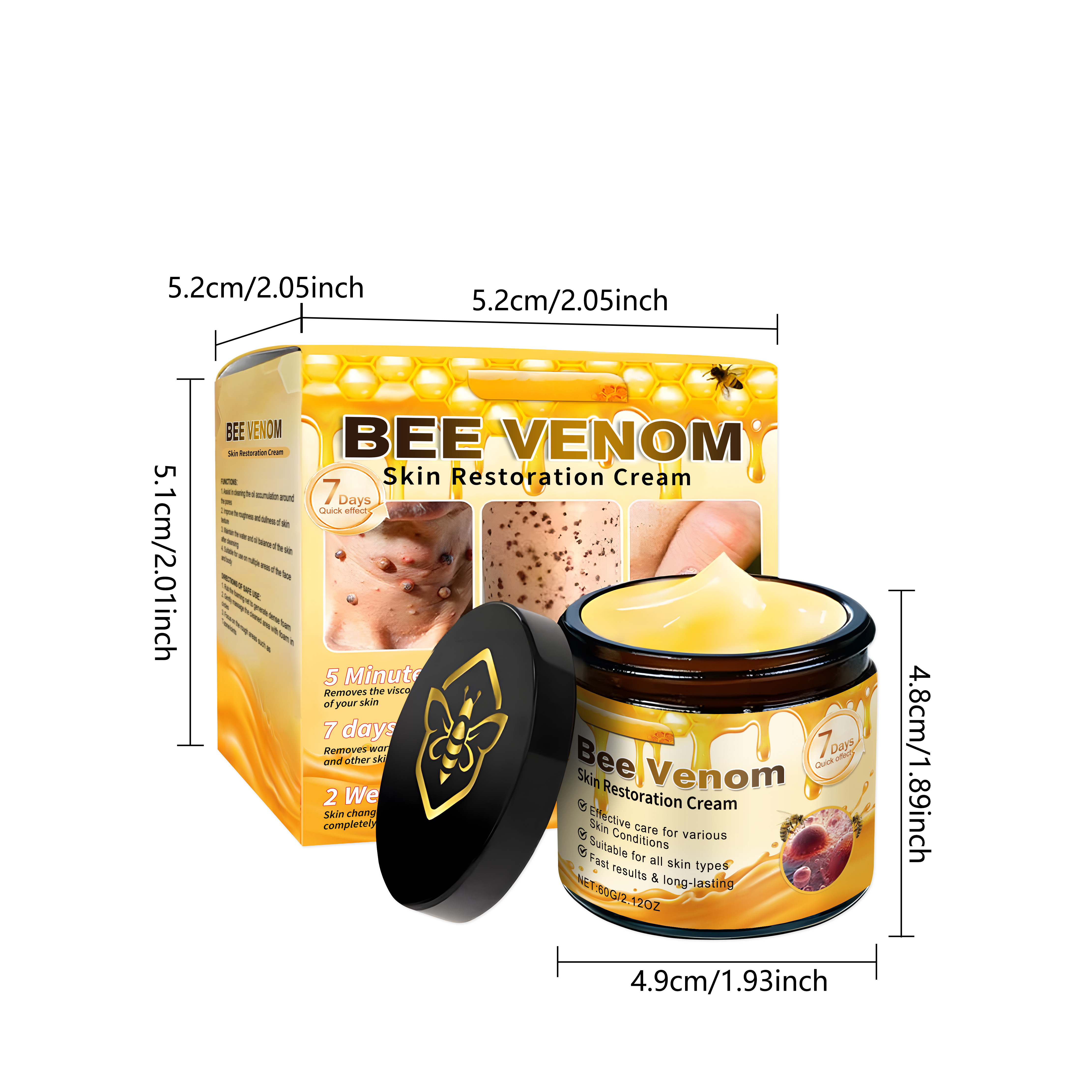 Skin Soothing Cream 60g 1box photo 8