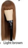 Qi Bangs Black And Brown Long Straight Hair photo 6