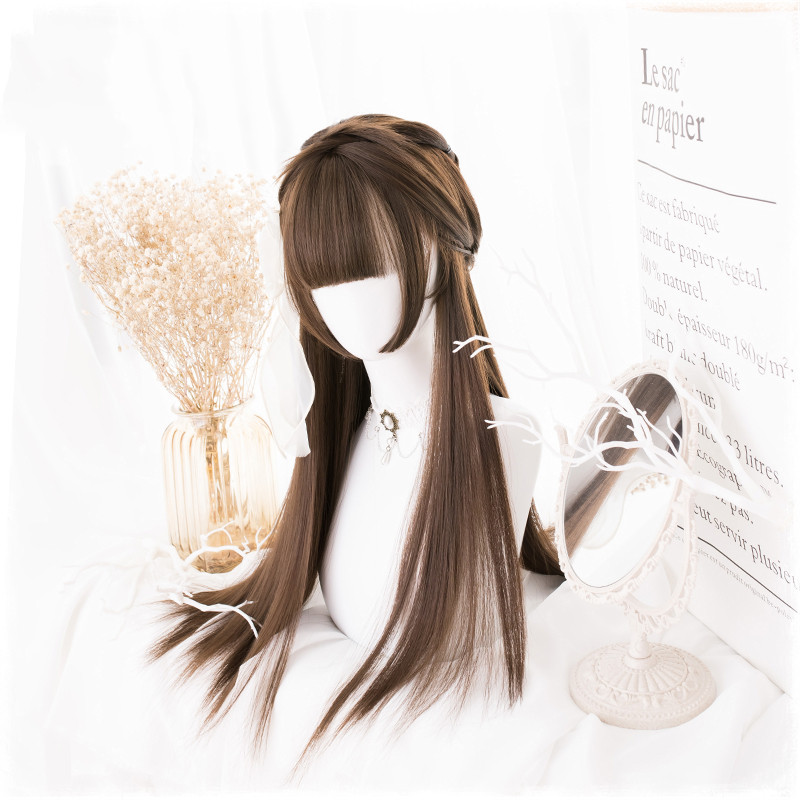 Manzhen Daily Black Long Straight Wig Girl photo 4