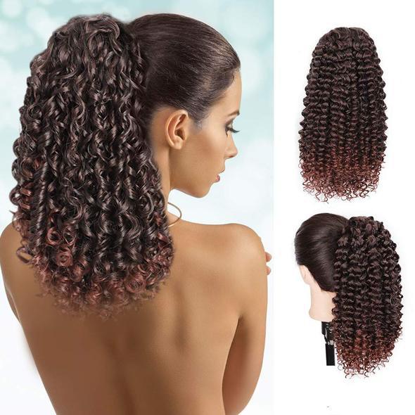 Curly Stretch Mesh Hair Bag Wig photo 4