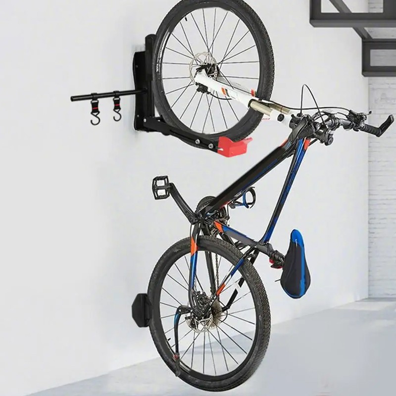 Bike Wall Mount Swivel Rotating Rack Garage Hook M TB Road Electric Bike Storage, photo 7