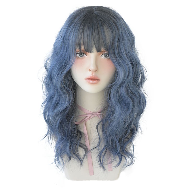 European And American Air Bangs Water Ripple Curls photo 3