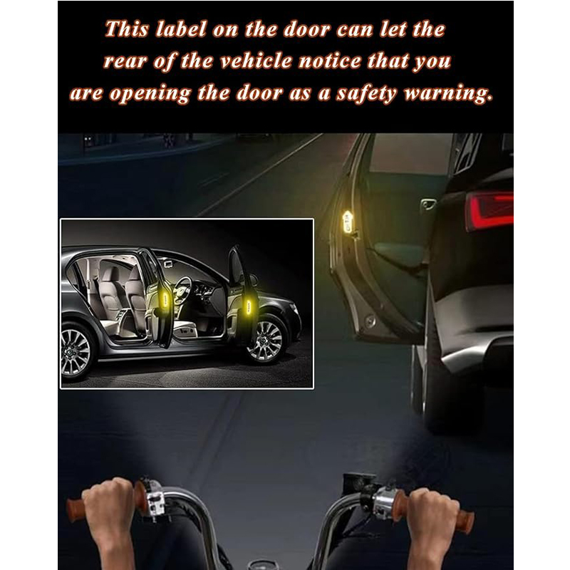 20 Pcs Car Stickers, Reflective Open Warning Signal Stickers, Night Car Stickers, Anti-Collision Safety, Car Door Protection & Decoration photo 3