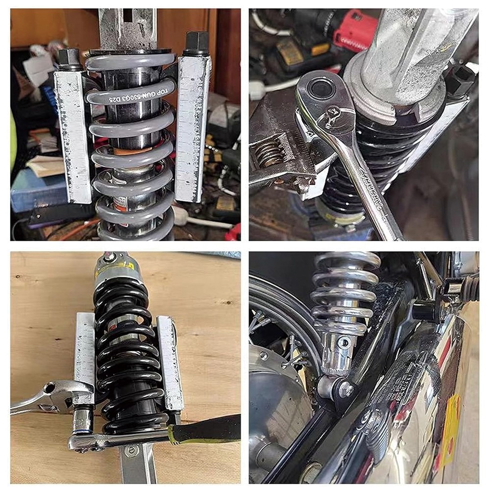 Motorcycle Coil Spring Compressor Tool Motorcycle Repair Tool 800KG Capacity photo 2
