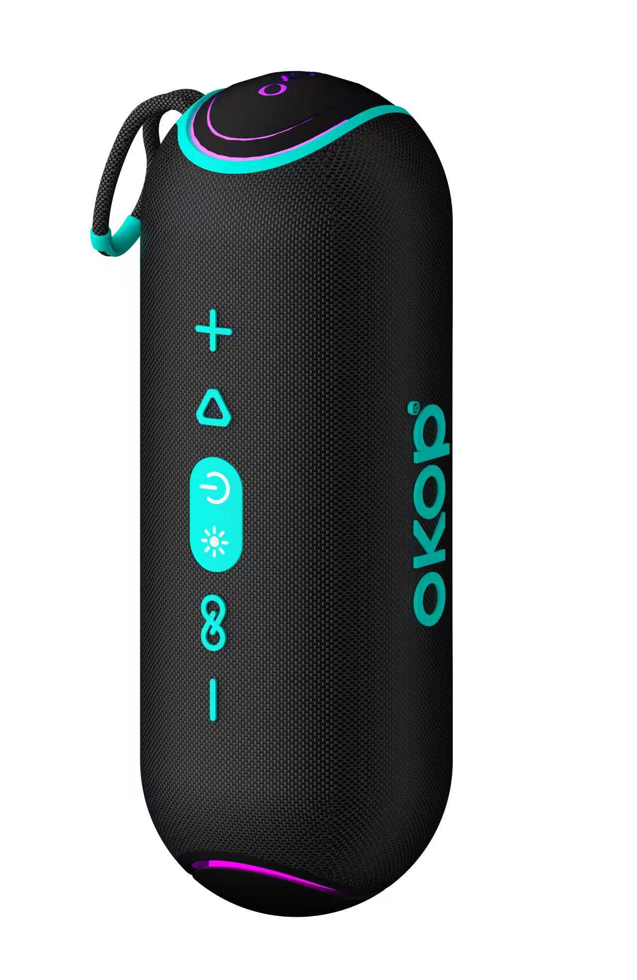 KP-851 Best-selling Wireless Bluetooth Speaker Portable Handle RGB Lighting High-Quality Sound Outdoor Use Factory Direct photo 3
