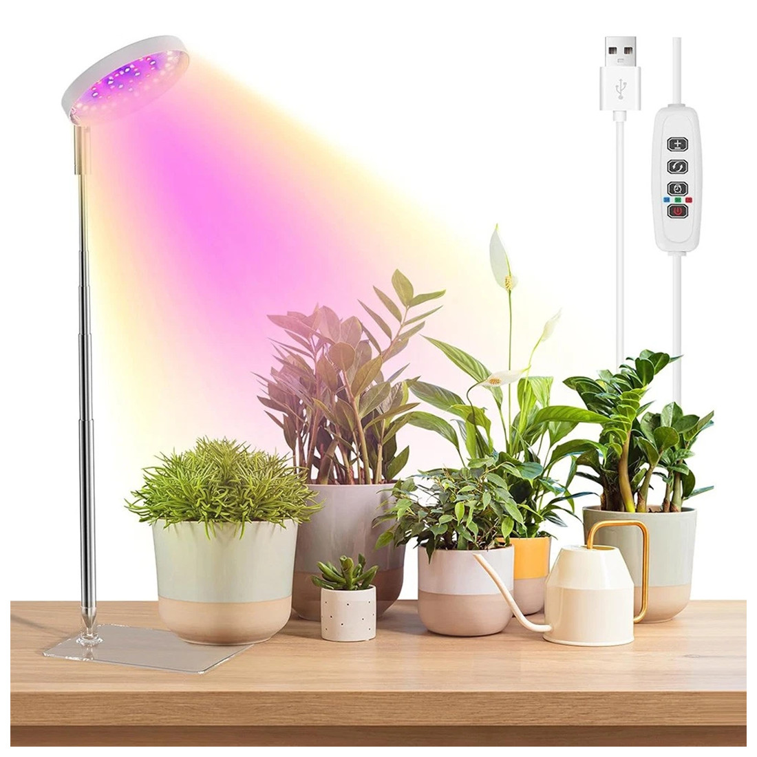 LED Plant Grow Lights For Indoor Plants Dimmable Growing Lamp USB Full Spectrum photo 2